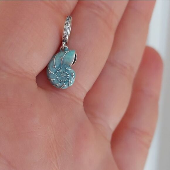 925 Silver Seashell Nautical Charm - Picture 12 of 13